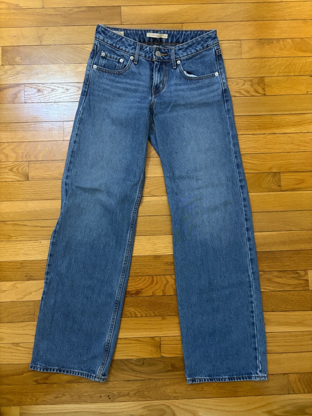 Levi’s low-loose blue jeans